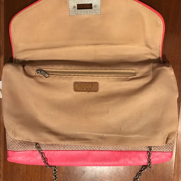 Crossbody Multi color purse, teal, pink/yellow! - Picture 5 of 6